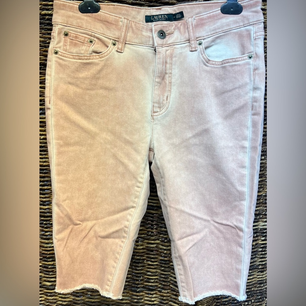 Lauren, Ralph Lauren -Women's Pink Jeans,‎ Size:4P
